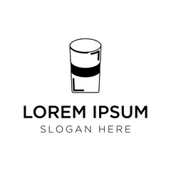 glass logo vector illustration isolated on white background