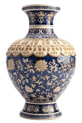 antique vase isolated on transparent background, generative ai