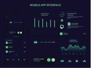 neumorphic mobile user interface kit template