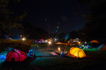 캠핑장 야경