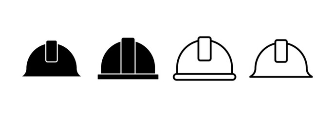 Helmet icon vector for web and mobile app. Motorcycle helmet sign and symbol. Construction helmet icon. Safety helmet