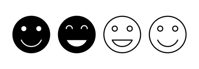 smile icon vector for web and mobile app. smile emoticon icon. feedback sign and symbol