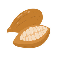 cocoa beans world chocolate day illustration