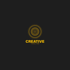 abstract geometric creative brand logo