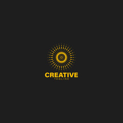 abstract geometric creative brand logo