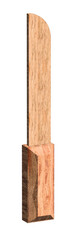 3d illustration of wooden knife