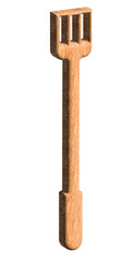 3d illustration of wooden spatula