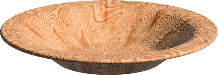 3d illustration of wooden plate