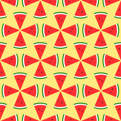 Watermelon Background BG Pattern Seamless Tropical Fruit Summer Wallpaper