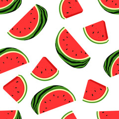 Watermelon Background BG Pattern Seamless Tropical Fruit Summer Wallpaper