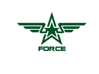 Obraz premium Emblem shield military badge logo