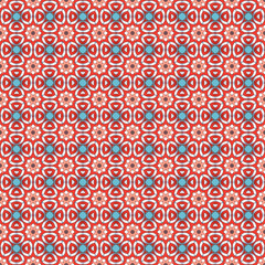 Seamless Graphic Backdrop Carpet Frame Cloth Ethnic Vintage Shape Traditional Fashion Tiles Geometric Art Tile Colorful Decoration Texture Print Textile Design Fabric Background Pattern.