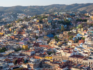 Fototapeta na wymiar Ciudad de Guanajuato desde el mirador Pípila