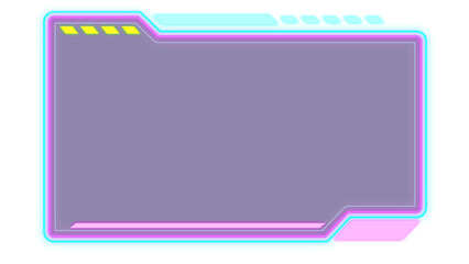 Abstract HUD display infographic sci-fi futuristic frame information