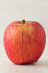 Red apple isolated on background.