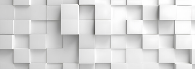geometric background with white squares of paper background. Generative ai