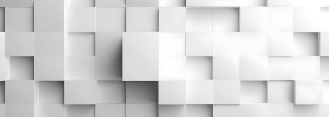 geometric background with white squares of paper background. Generative ai