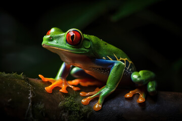 red eyed tree frog