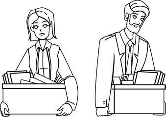 dismissal office vector