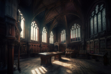 Fototapeta premium Old abandoned Gothic Church