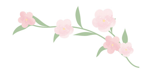 Watercolor wedding flower