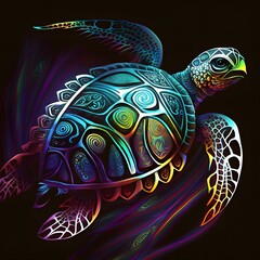 turtle created using AI Generative Technology