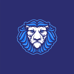 Logo mascot of head lion