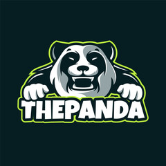 Panda logo mascot cartoon illustrations