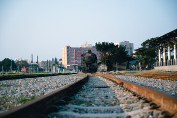 Obraz premium sky and rail and tree 