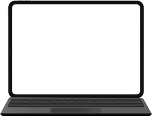 ipad pro mockup with keyboard