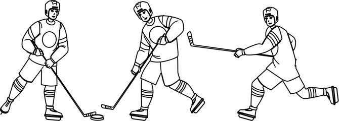 ice hockey vector