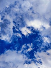 blue sky with clouds