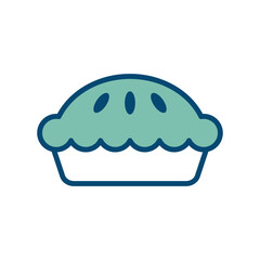 pie icon vector design template in white background