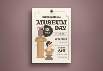 Ivory International Museum Day Flyer Layout