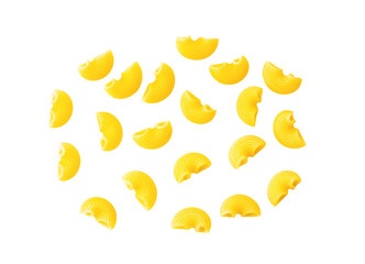 uncooked macaroni on transparent png