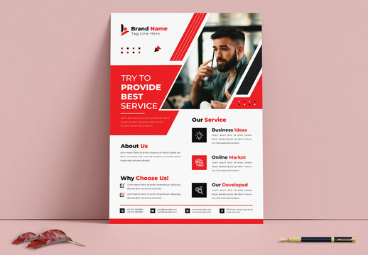 Best Service Flyer Design Template