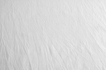 Plakat Close up photography of crumpled white canvas