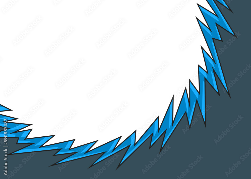 Poster abstract background with curved spikes pattern and with some copy space area