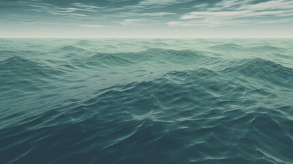Fototapeta na wymiar Muted ocean waves computer wallpaper, generative ai