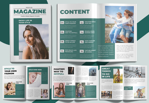 Lifestyle Magazine Design Template