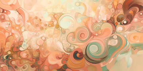 abstract texture with a mix of swirls and circles Generative AI