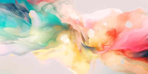 abstract watercolor texture with soft pastel colors Generative AI
