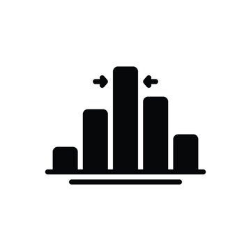 Black solid icon for median 