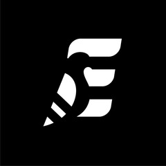 Bold Iconic Letter P Pigeon Logo for Strong and Impactful Brand Identity