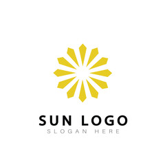 sun loggo vector design symbol icon modern