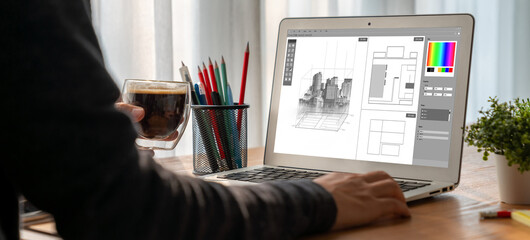 Architectural design modish software application for architect business and professional designer