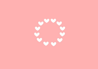 円　縁　ハート