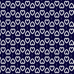 Seamless pattern of ethnic motif vector in black and white color. 