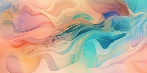 abstract, light pastel background with observations of water, air, earth and fire, abstract illustration