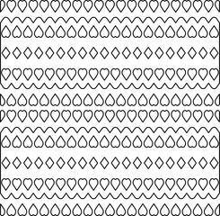 Stylish texture with figures from lines.Abstract geometric black and white pattern for web page, textures, card, poster, fabric, textile. Monochrome graphic repeating design. 